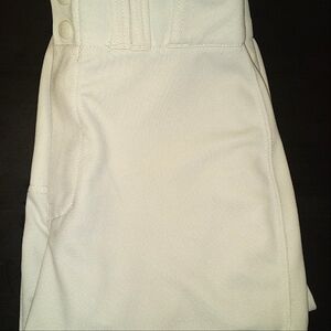 White Pinstriped Easton Baseball Pants